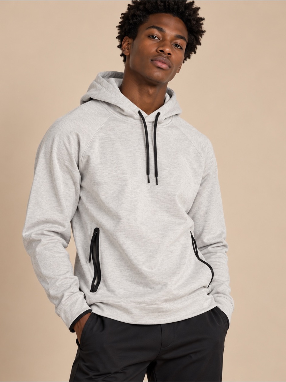 Old Navy Active Dynamic Fleece Gray Performance Hoodie Large